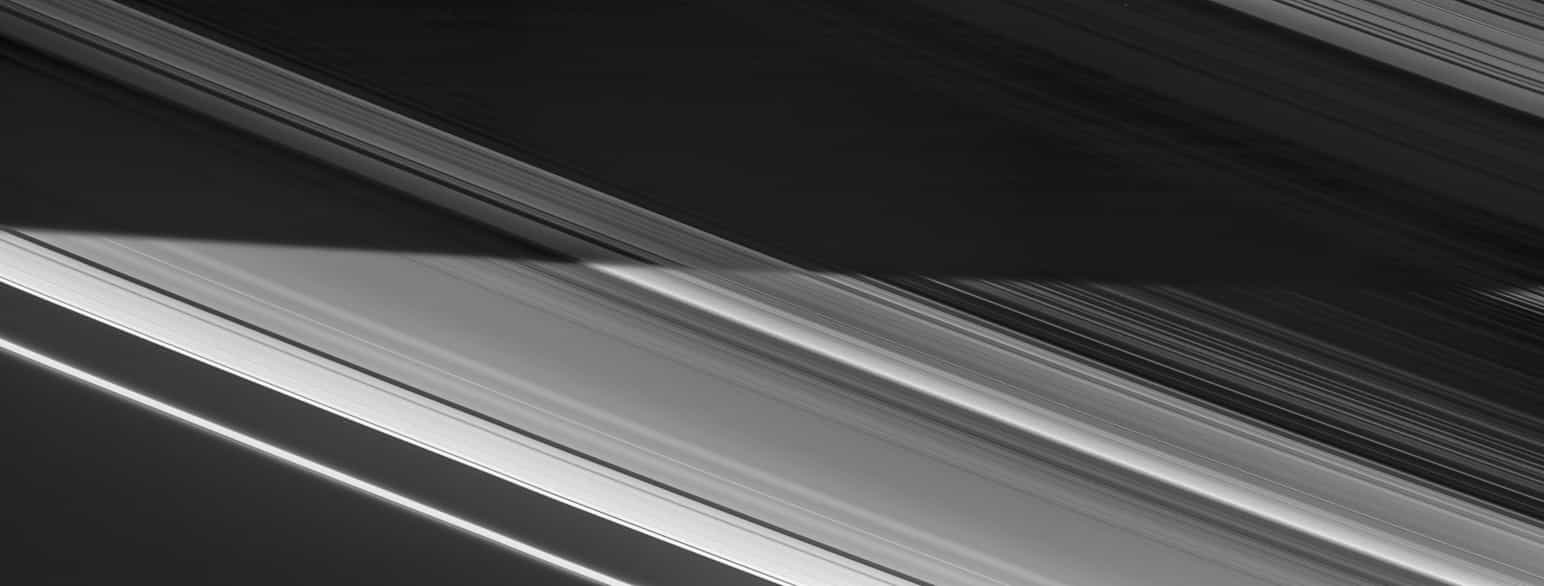 Saturns ringer sett fra Cassini