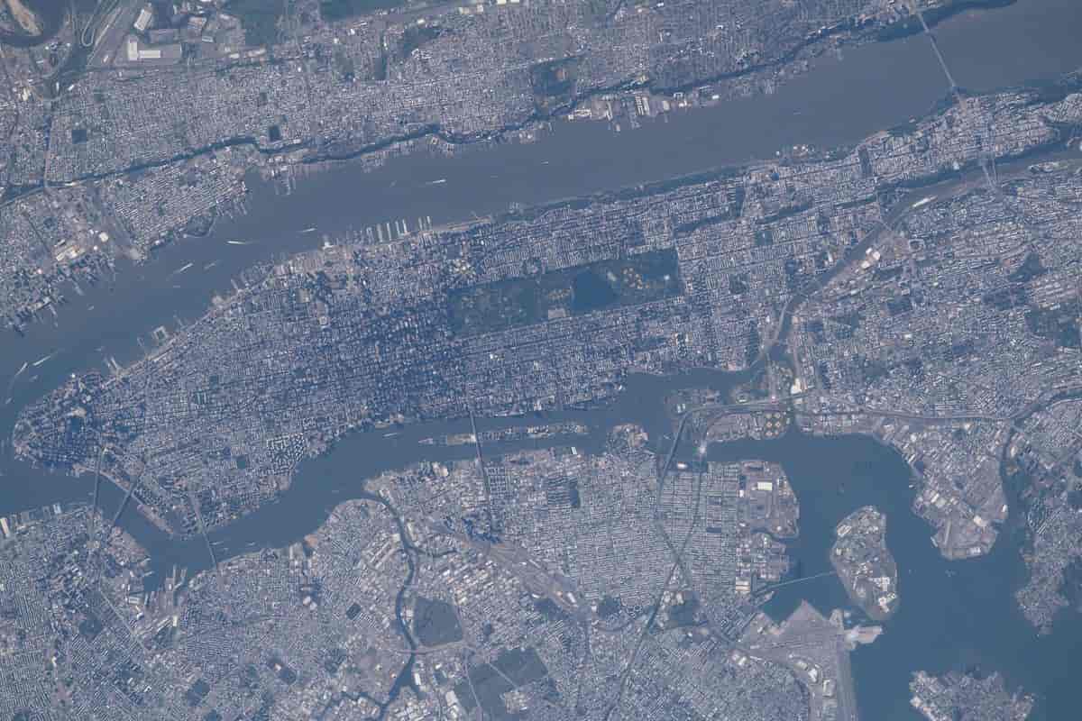 Manhattan sett fra den internasjonale romstasjonen