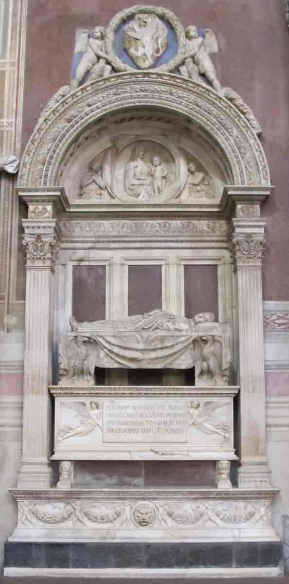 Gravmælet til humanisten Leonardo Bruni (ca.1445-1450) S. Croce, Firenze