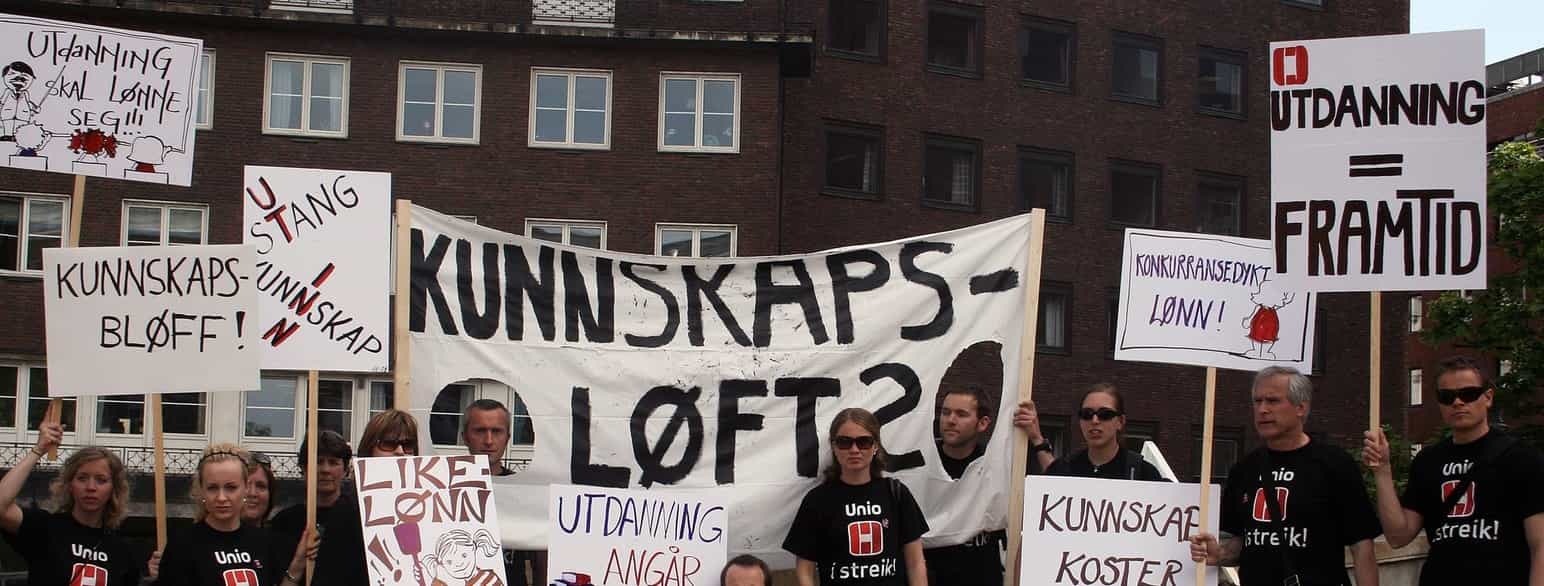 Fra Unios streik i Oslo kommune 2008