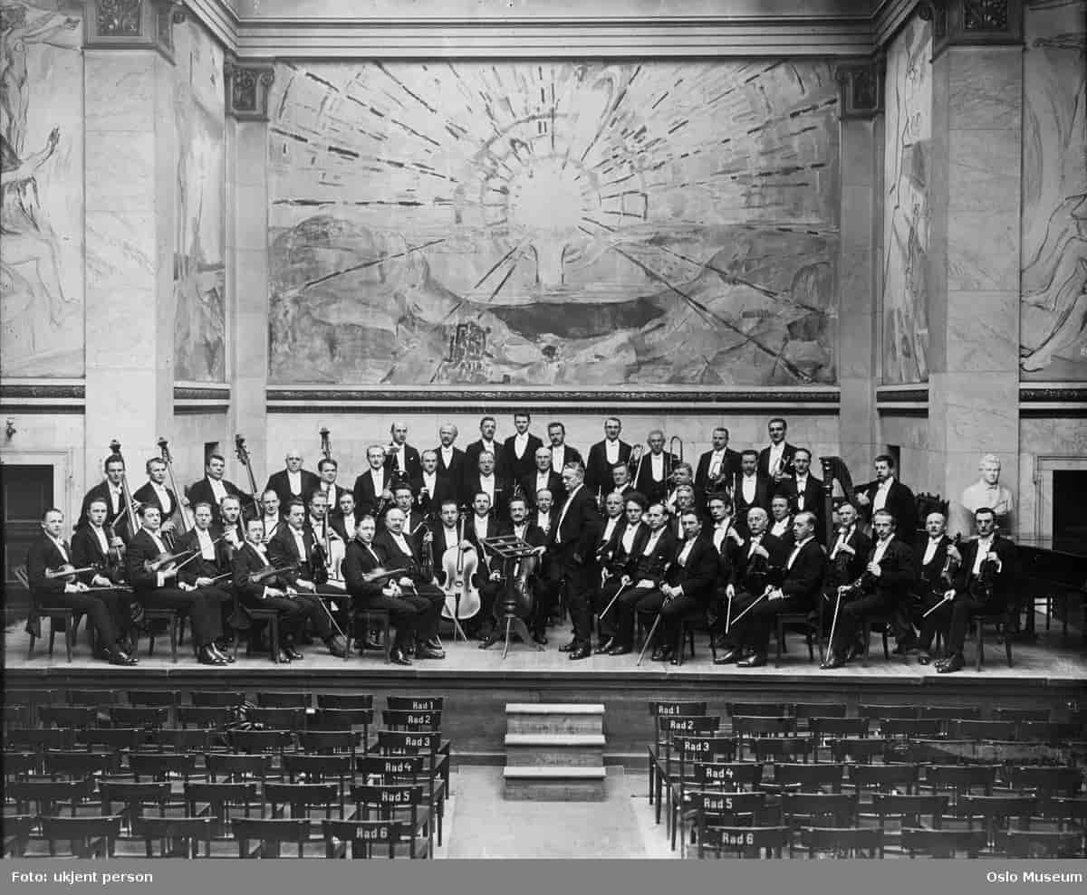Filharmonisk selskaps orkester, Aulaen ca. 1920