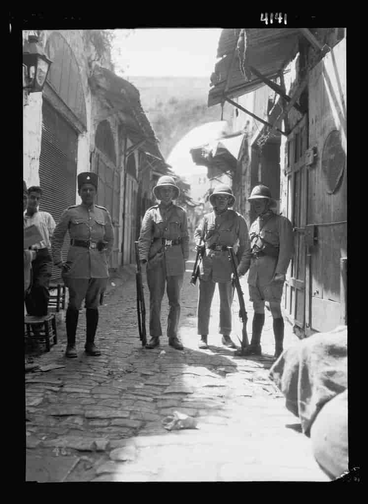 Britiske soldater i Jerusalem under Mandatperioden