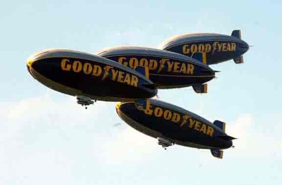 Fire Goodyear-luftballonger, Ohio 2002