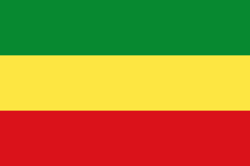 Etiopias flagg fra 1975-1987