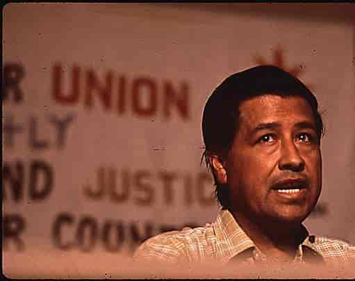 Cesar Chavez avbildet i 1972.