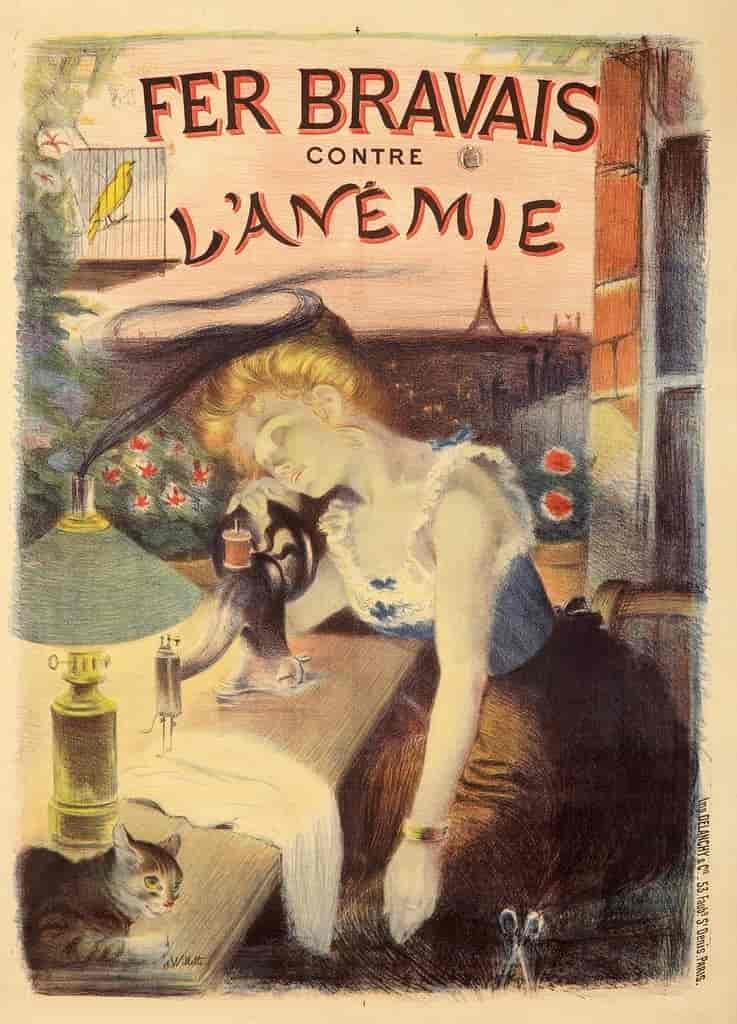 Plakatkunst av Adolphe Willette 1898
