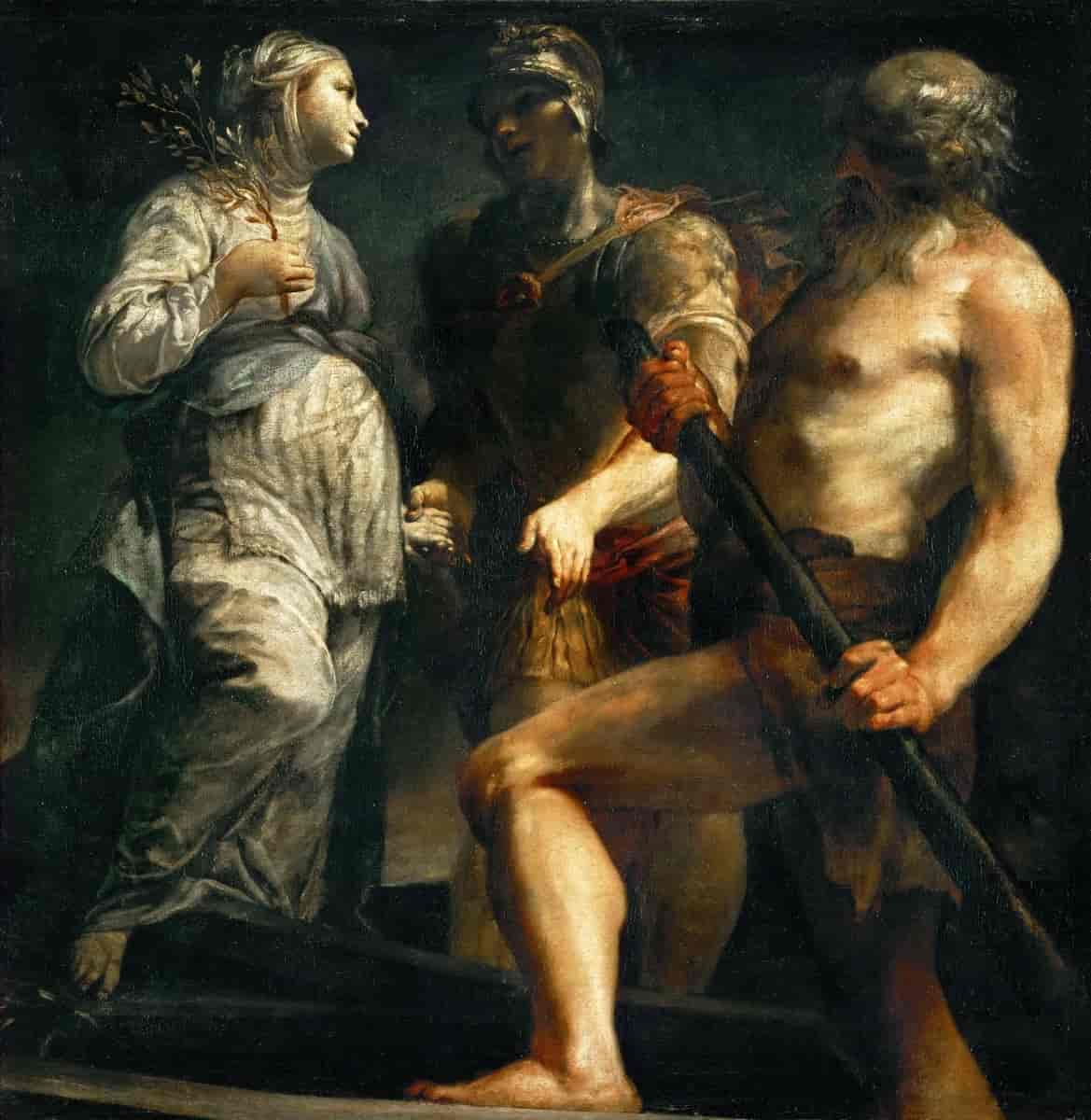 Sibyllen, Aeneas og Kharon