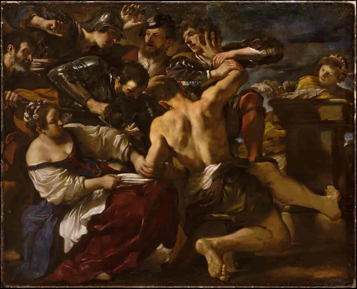 Samson blir fanget av filistrene