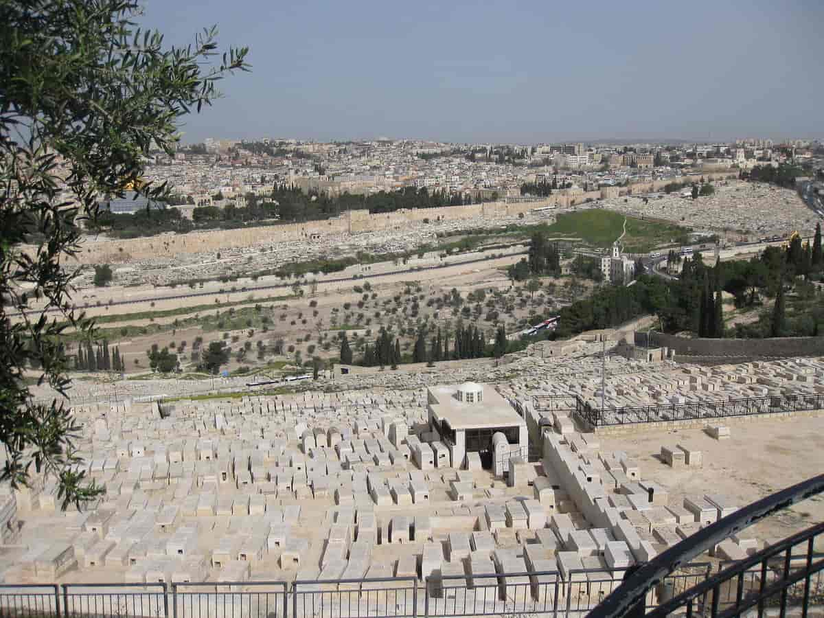 Jødiske graver på Oljeberget, Jerusalem.