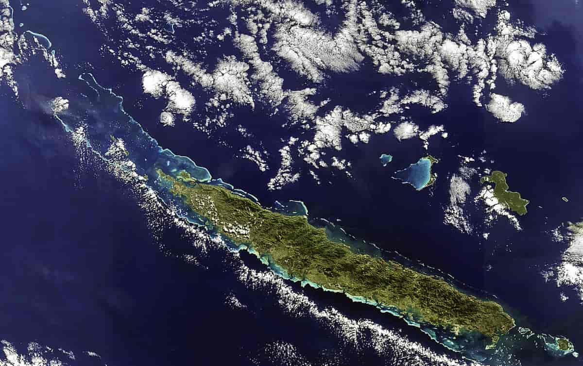 Satellittbilde av Ny-Caledonia