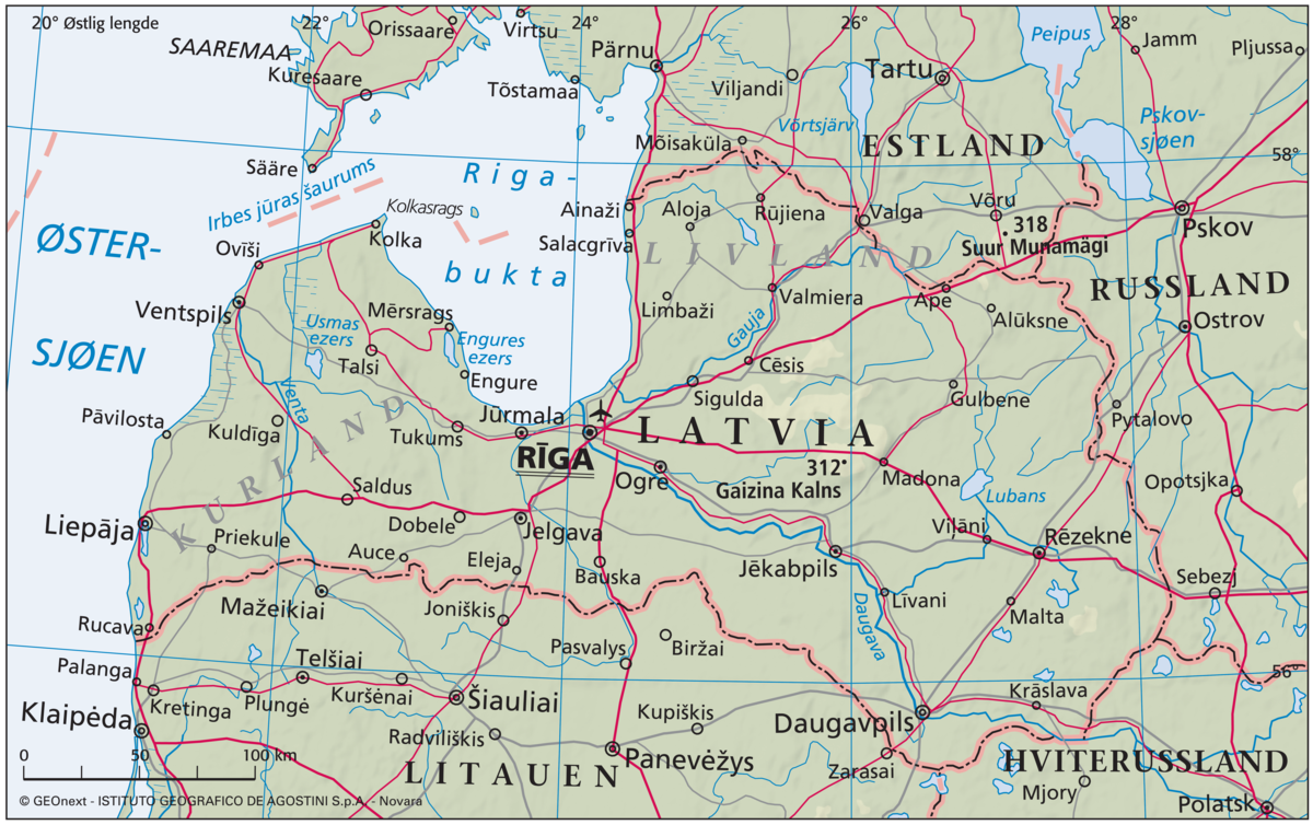 Latvia (hovedkart)
