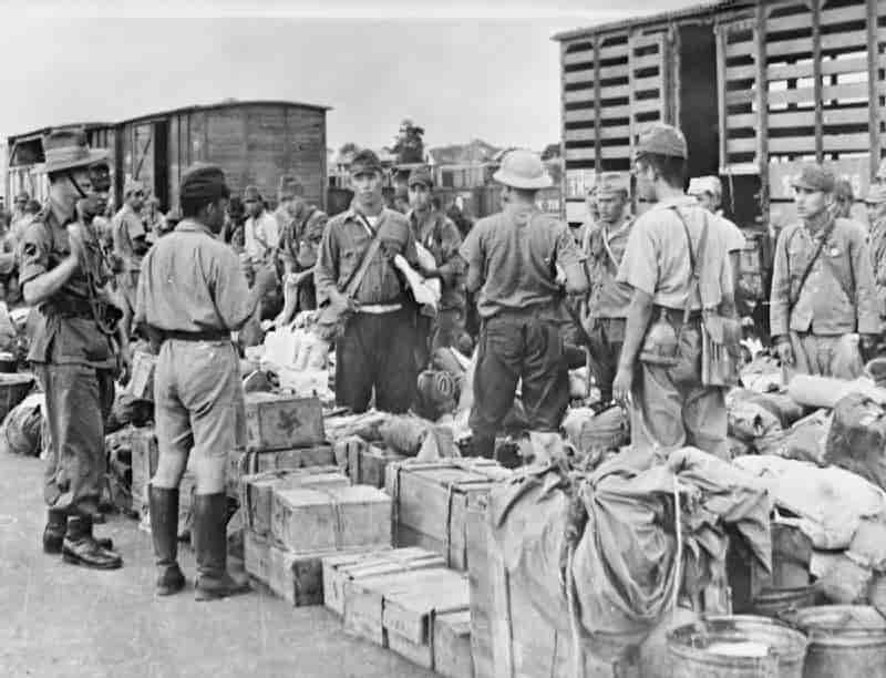Japanske tropper forlater Thailand