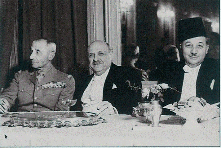 al-Solh, al-Khoury og Catroux 1943