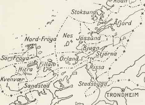 Kart over kommunestruktur før 1964