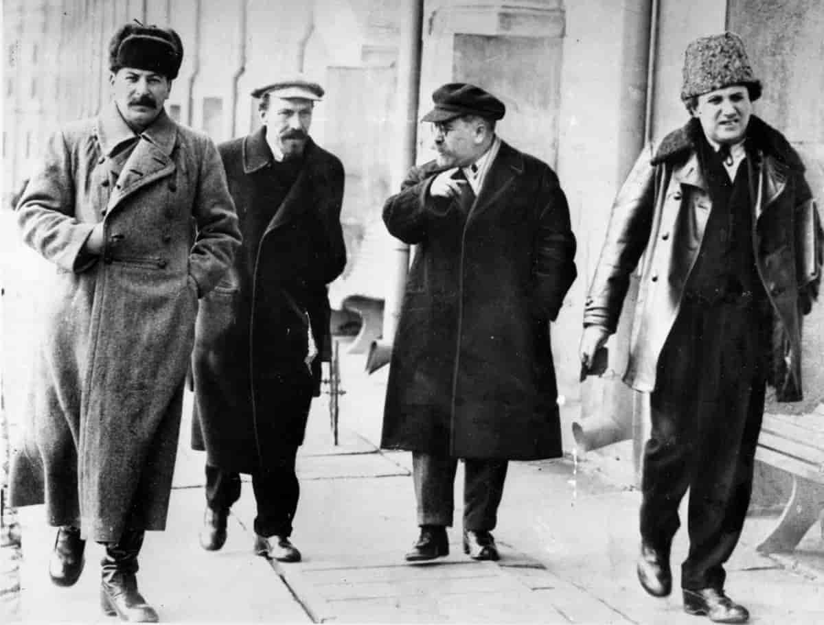 Stalin, Rykov, Kamenev og Zinovjev