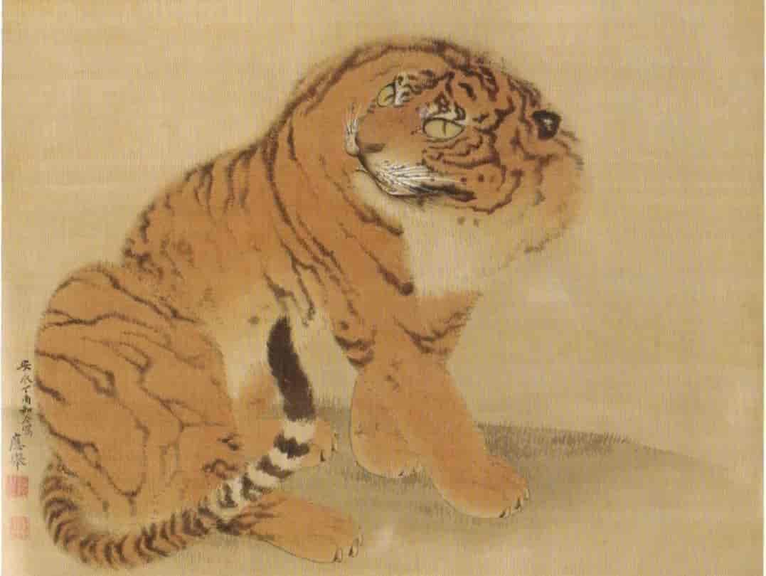 Sittende tiger