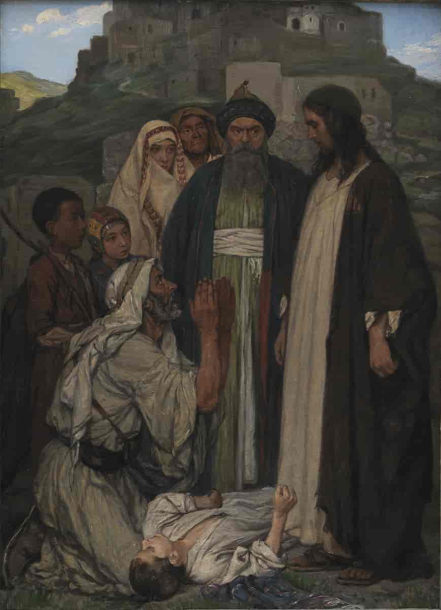 Jesus helbreder et barn