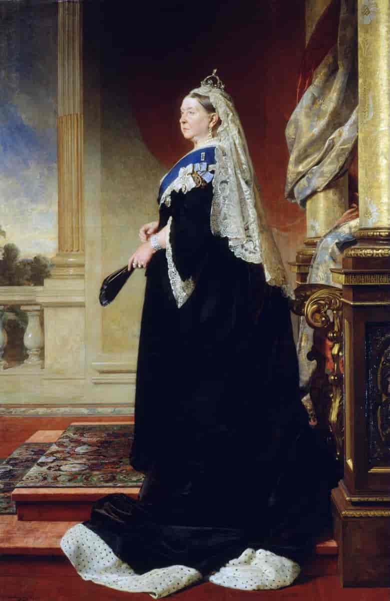  Portrett av Dronning Victoria som enke