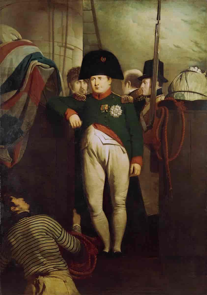 Napoleon på  Bellerophon.