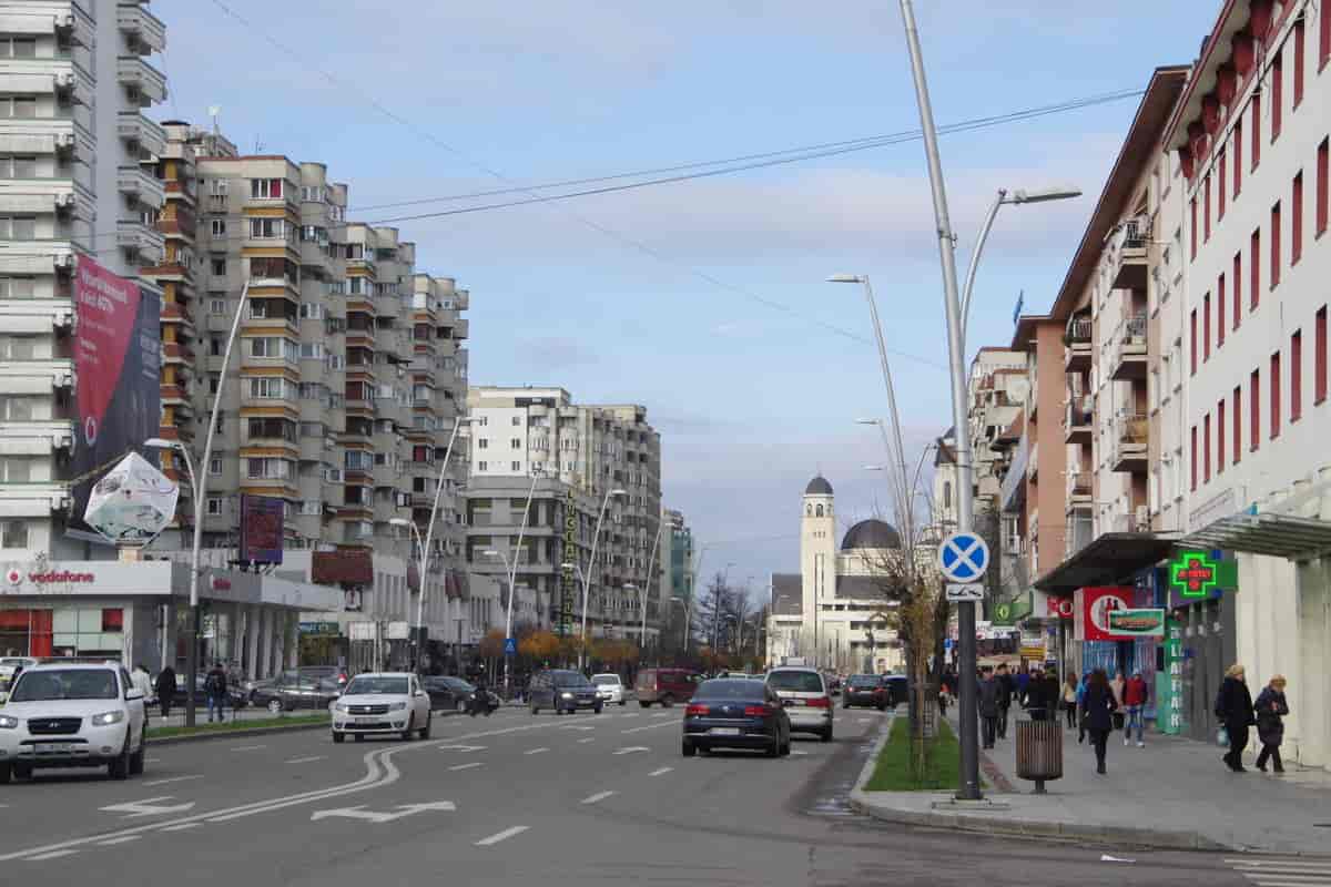 Fra sentrum av Bacău