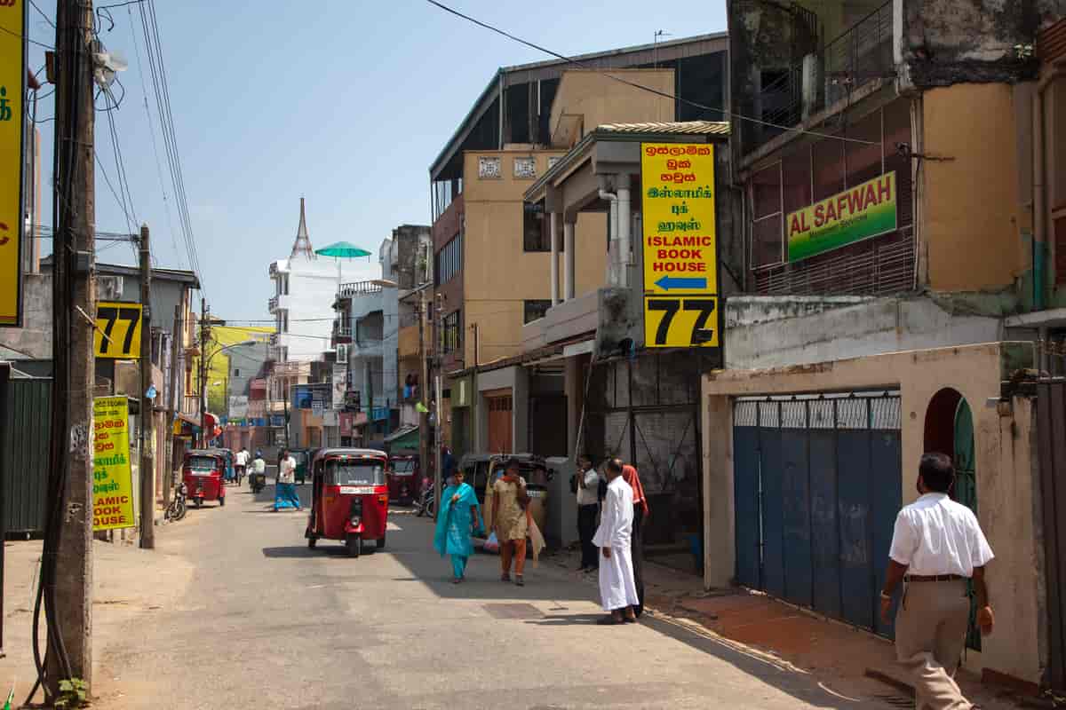 Gateliv i Colombo, Sri Lanka