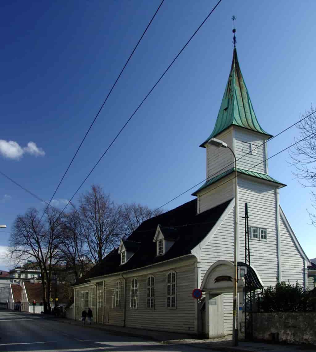 St. Jørgens kirke i Bergen som ble bygd i 1706.