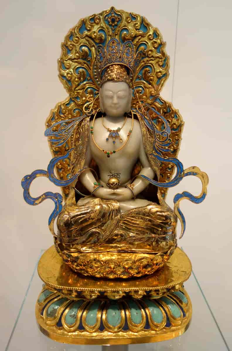 Buddha med perle