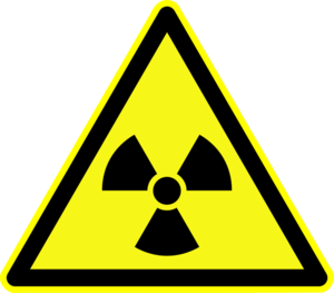 Varselskilt for radiaktiv stråling