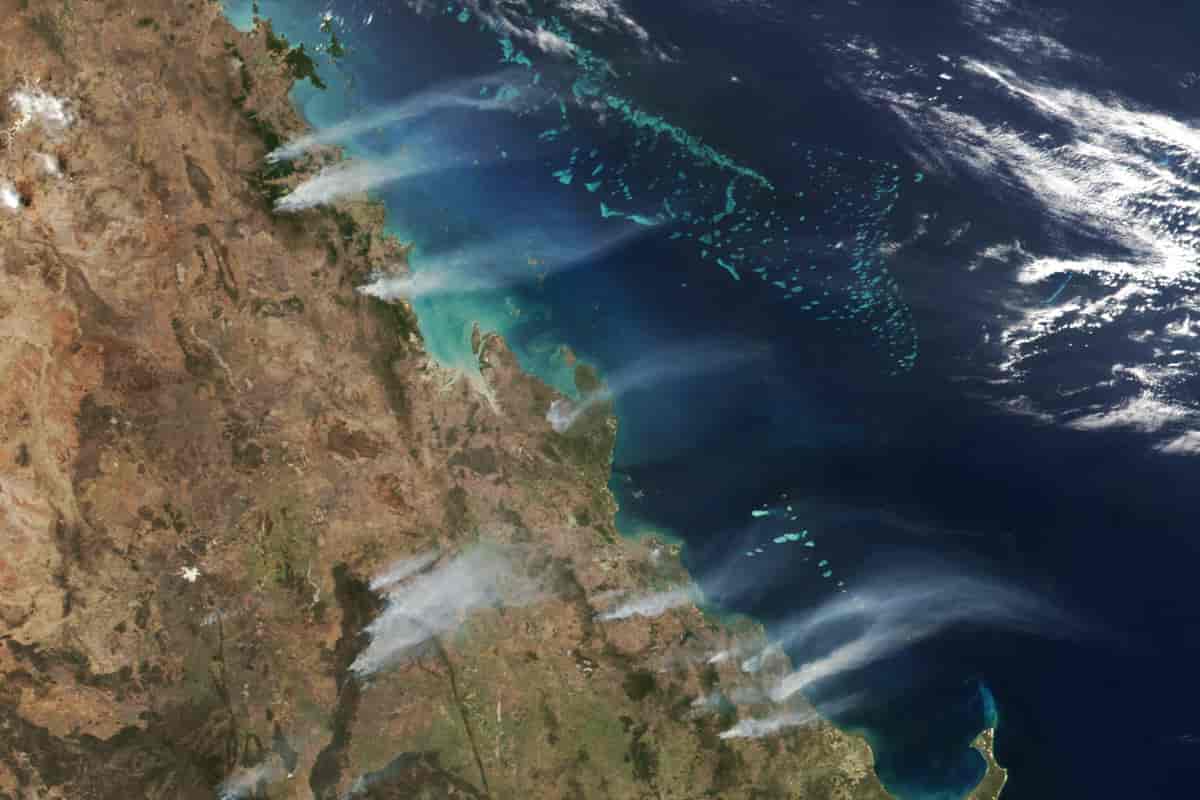 Vegetasjonsbranner mellom Mackay og Bundaberg, Queensland