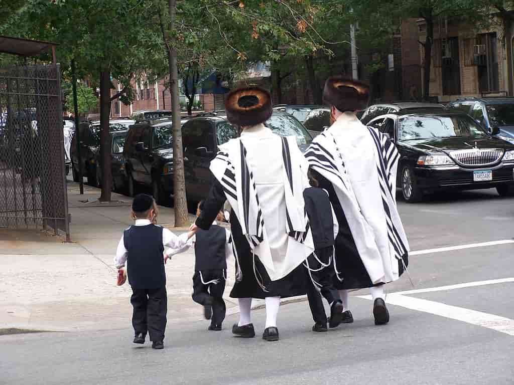 Ultraortodokse jøder i Brooklyn, New York.