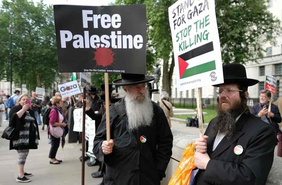 Ortdodokse jøder i protest i London-