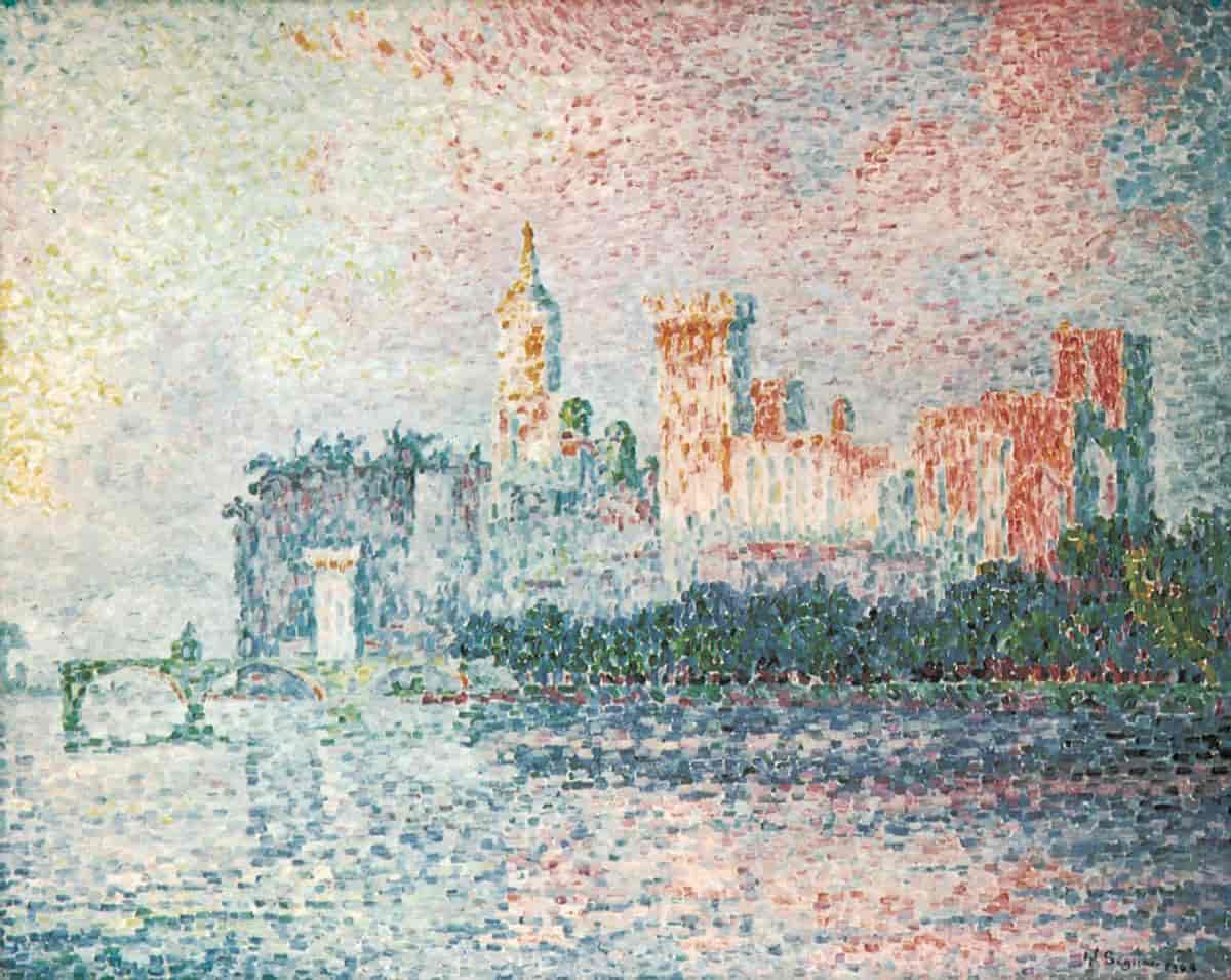 Pointillisme – Pavens slott i Avignon