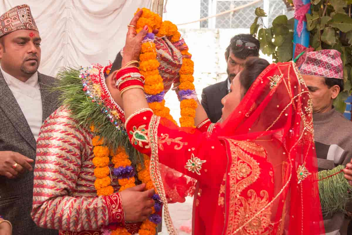 hinduistisk bryllup i Nepal