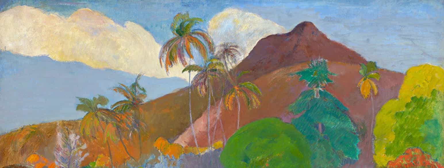 Tahitisk landskap (utsnitt), 1891