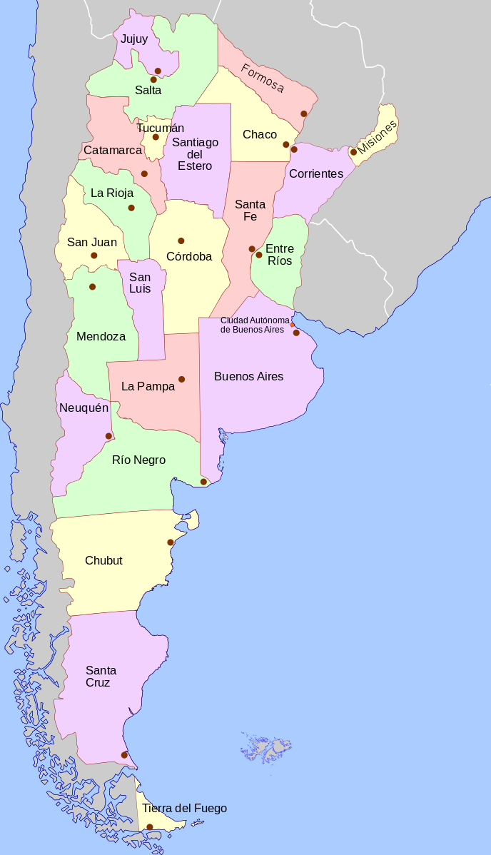 Provinsene i Argentina