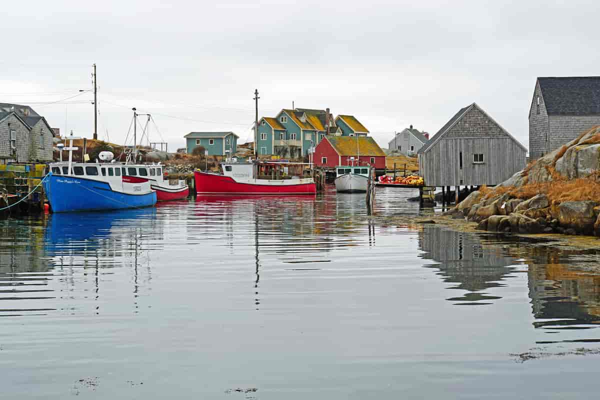 Fiskebåter i Nova Scotia