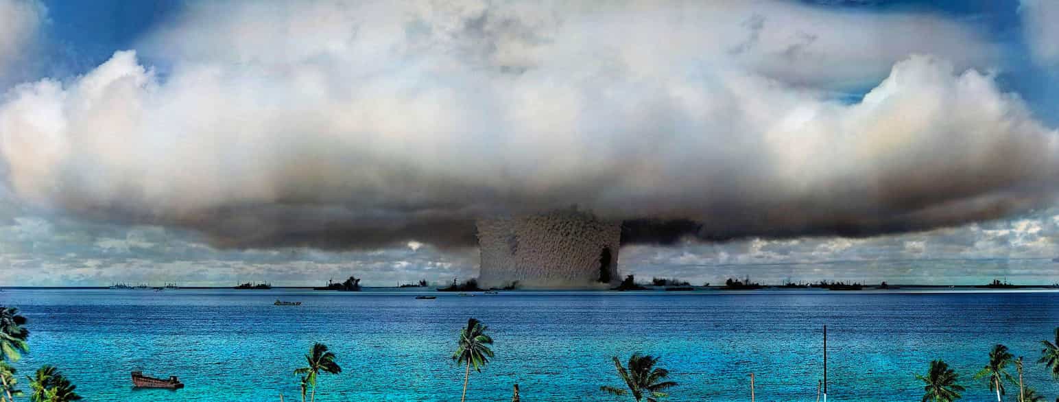 Bikiniatollen var åsted for den første atomprøvesprengningen etter andre verdenskrig i 1946.