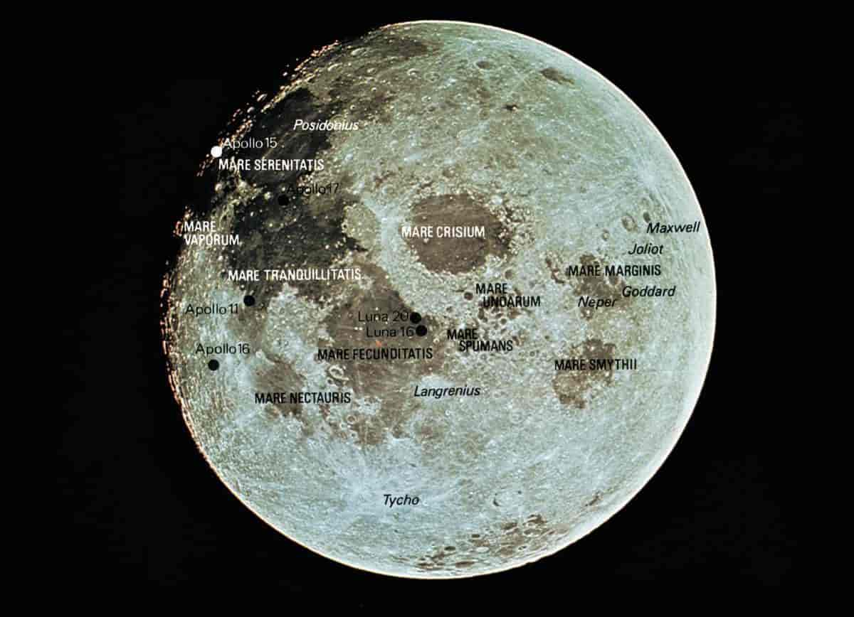 Månen sett fra Apollo 11